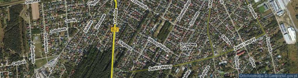 Zdjęcie satelitarne Witoszyńskiego Czesława ul.